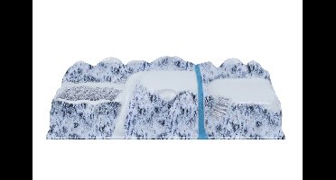 Basis kerstdorp twin valley a top module 78x25cm full colour My Village - My village