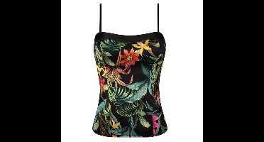 Lise Charmel Lingerie Fleurs Etoile Bustier bloem dessin rood geel groen zwart ACH4496