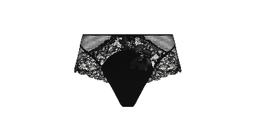 Lise Charmel Cuir Culotte Sexy Shorty Zwart/Zilver ACM0405