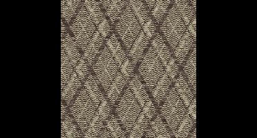 Dutch Wallcoverings Sauvage Ruit - Bruin