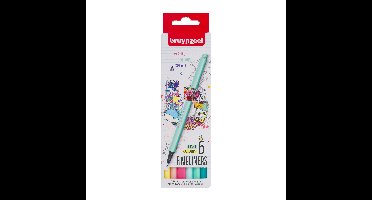 Bruynzeel Fineliner - 6 kleuren - licht