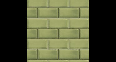 Galerie Just Kitchens Behang met metrotegel - G45446