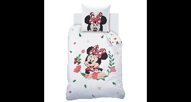 Disney Minnie Mouse Dekbedovertrek Flower - Katoen