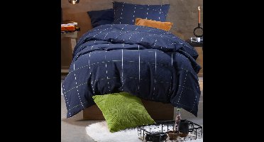 Moodit Dekbedovertrek Ian Evening Blue - Katoen Flanel