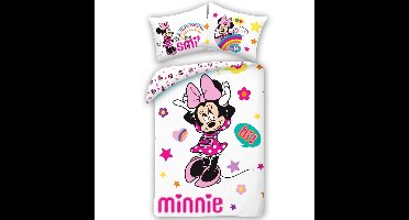 Disney Minnie Mouse Dekbedovertrek, Smile - Katoen
