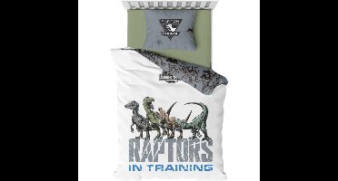 Jurassic World Dekbedovertrek Raptors in Training - Katoen