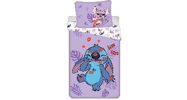 Disney Lilo & Stitch Dekbedovertrek Kisses - Katoen