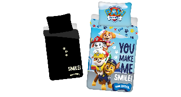 Paw Patrol Dekbedovertrek Glow in the Dark, Smile - Katoen