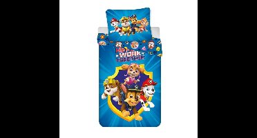 Paw Patrol Dekbedovertrek Work Together - Katoen