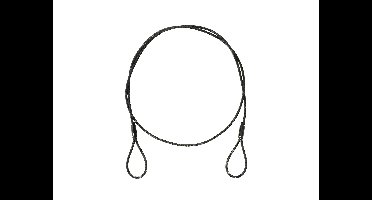 Eurolite EUROLITE Steel Rope (SC) 900x3mm black without quick link