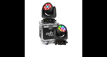Beamz Ignite740 set met flightcase
