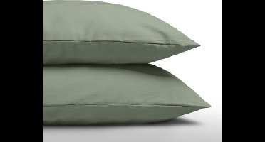 Zelesta Zelesta Everyday Uni Kussenslopen Pastel Green - Set van 2 | 60x70 cm