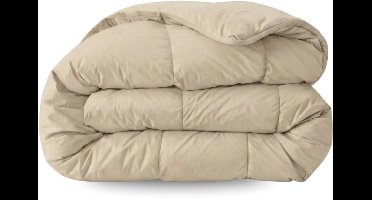 Zelesta Zelesta Pure Uni Desert Sand 140x200 - Katoenen Hoesloos Dekbed met Vaste Overtrek