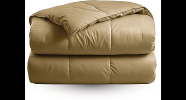 Zelesta Zelesta Satinbed Empire Terra 140x200 cm - Satijnen Hoesloos Dekbed met Vaste Overtrek