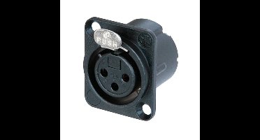 Neutrik NC3FD-LX-B Female XLR chassisdeel 3p zwart