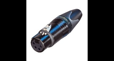 Neutrik NC4FXX-B Female XLR kabeldeel 4p zwart