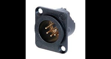 Neutrik NC5MD-LX-B Male XLR chassisdeel 5p zwart