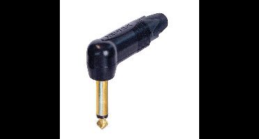 Neutrik NP2RX-B Mono jack kabeldeel haaks zwart