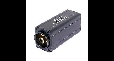 Neutrik NA2M-D0B-TX transformator adapter 3p XLR male naar RCA female zwart