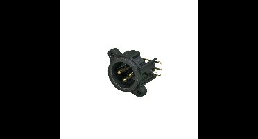 Neutrik NC3MAH-R Male XLR chassisdeel met montage aan rechterzijde