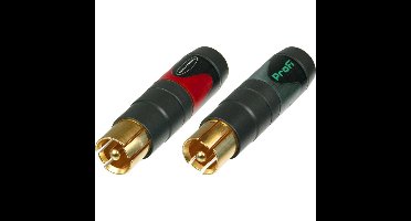Neutrik NF2C-B/2 RCA phono pluggen (set van 2)