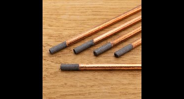Koolstof/ Carbon Laselektroden - 8 mm - 300 mm - 5 stuks