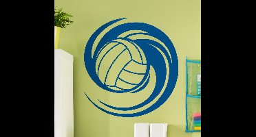 Muursticker spinnende volleybal