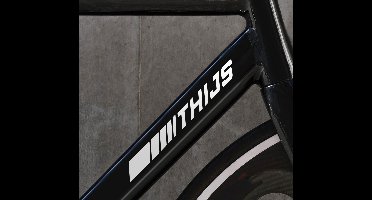 Sportieve stijl Fiets naamsticker