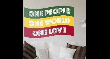 Wanddecoratie rasta vlag