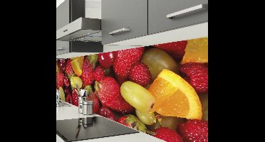 Muursticker keuken sticker fruit rand