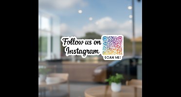 Sticker kleurrijke instagram qr-code