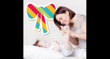 Regenboog Kleuren Strik Muursticker