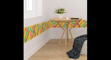 Muurstickers slaapkamer lijntjes patroon wand sticker