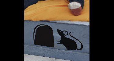 Muurstickers dieren muisje en holletje