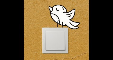 Vogel voor schakelaar sticker
