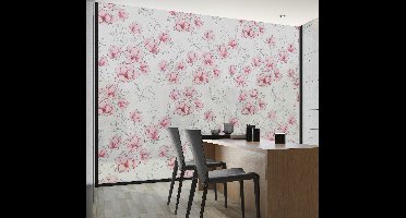 Magnolia bloemen zelfklevende raamsticker