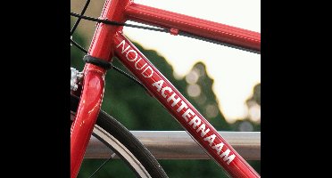 Fiets sticker aanpasbare naam
