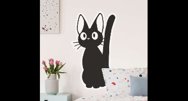 Muursticker Anime zwarte kat