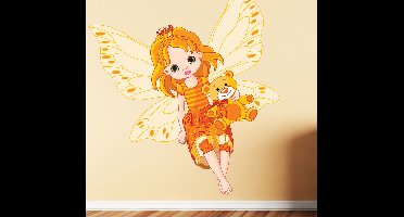 Sticker fee met knuffelbeer