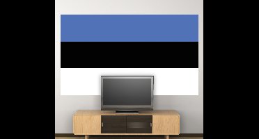 Muursticker vlag Estland