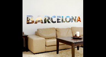 Barcelona tekst sticker