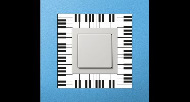 Piano Decoratiesticker Lichtschakelaar