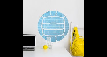 Waterpolo muursticker blauwe bal