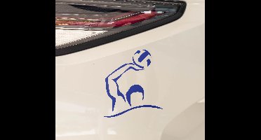 Silhouet sticker waterpolo speler