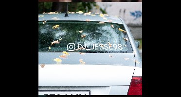 Gepersonaliseerde autosticker Instagram naam