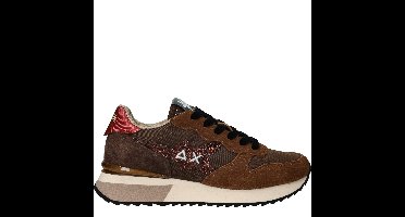 SUN68 Stargirl Glitter Logo  Dames Bruin