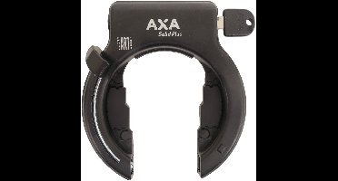 Ringslot Axa Solid Plus met afdekkapjes - zwart (werkplaatsverpakking)