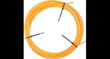 Buitenkabel (rem) Elvedes met teflon voering ø4,9mm - 10 meter op rol - neon oranje