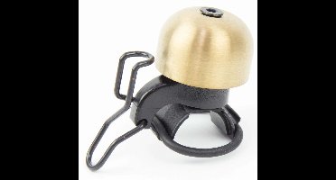 Fietsbel Widek paperclip XXL - goud/zwart