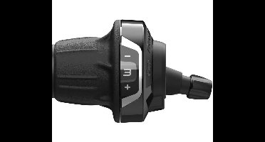Draaiversteller (links) 3-speed Shimano Tourney SL-RV400 - zwart/zilver